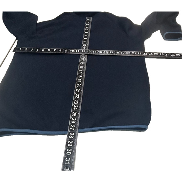 Columbia Sweater Mens Large Blue Fleece Lined 1/4 Zip Pullover Quarter Pocket - Picture 5 of 9